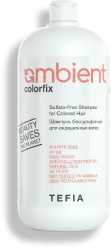 TEFIA | Шампунь бессульфатный для окрашенных волос в категории — Colorfix, объем 950 мл. Sulfate-Free Shampoo for Colored Hair.