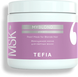 TEFIA | Жемчужная маска для светлых волос в категории — Myblond, объем 500 мл. Pearl Mask for Blonde Hair.