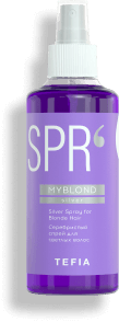 TEFIA | Серебристый спрей для светлых волос в категории — Myblond, объем 250 мл. Silver Spray for Blonde Hair.