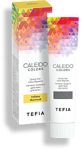 TEFIA | Пигмент прямого действия для волос Желтый в категории — CALEIDO, объем 100 мл. Direct Hair Color Pigment Yellow.