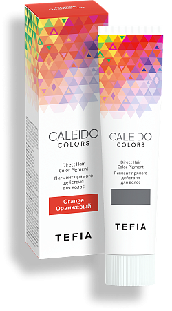 TEFIA | Пигмент прямого действия для волос Оранжевый в категории — CALEIDO, объем 100 мл. Direct Hair Color Pigment Orange.