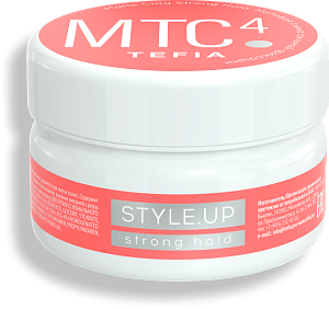 TEFIA | Матовая глина сильной фиксации в категории — Style.Up, объем 75 мл. Matte Clay Strong Hold.