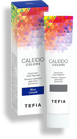 TEFIA | Пигмент прямого действия для волос Синий в категории — CALEIDO, объем 100 мл. Direct Hair Color Pigment Blue.