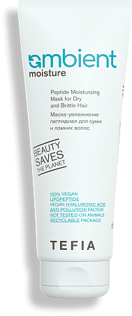 TEFIA | Маска-увлажнение пептидная для сухих и ломких волос в категории — Moisture, объем 250 мл. Peptide Moisturizing Mask for Dry and Brittle Hair.