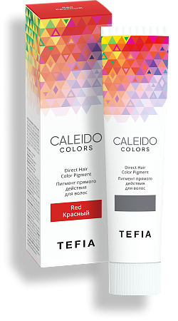 TEFIA | Пигмент прямого действия для волос Красный в категории — CALEIDO, объем 100 мл. Direct Hair Color Pigment Red.